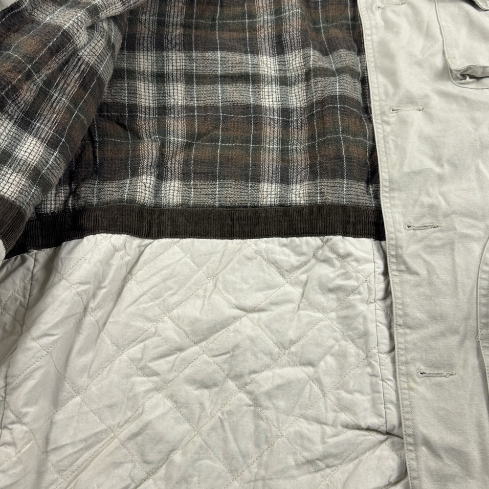 Great Northwest GNW Men's Medium 100% Cotton Barn Jacket Plaid Lined Workwear - Picture 3 of 14